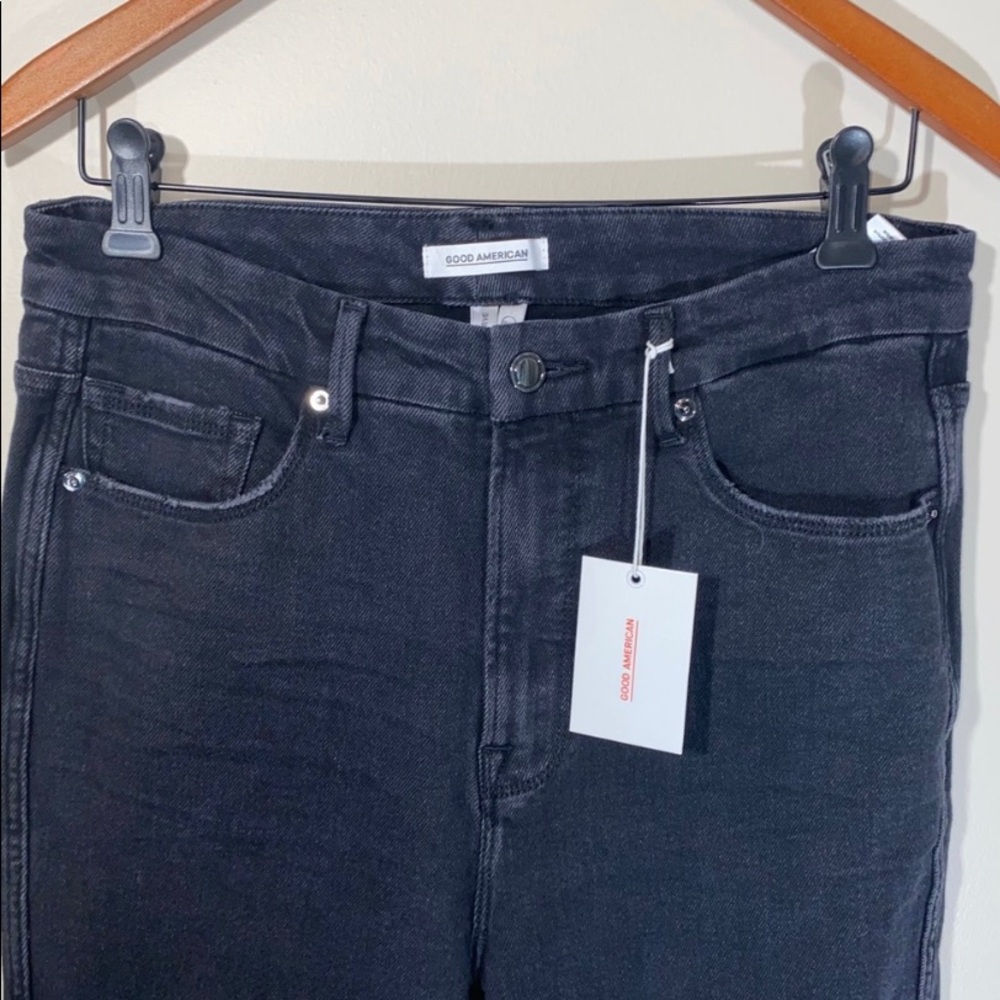 NWT Good American Good Curve Black Jeans